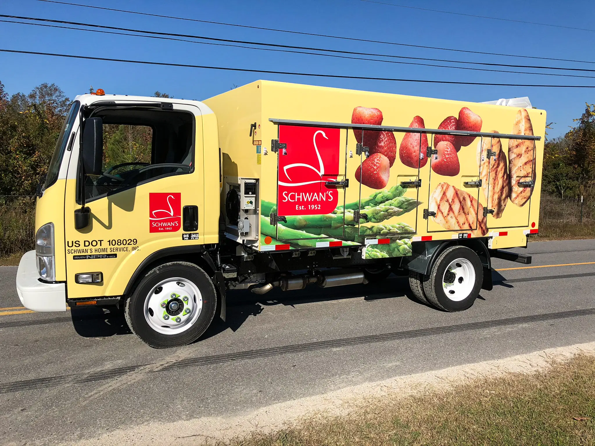 Schwan's fleet wrap in production